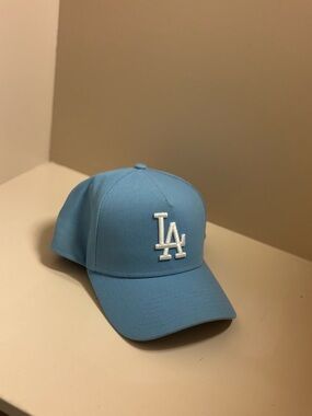 New Era Los Angeles Dodgers Light Blue Cap with White LA Logo